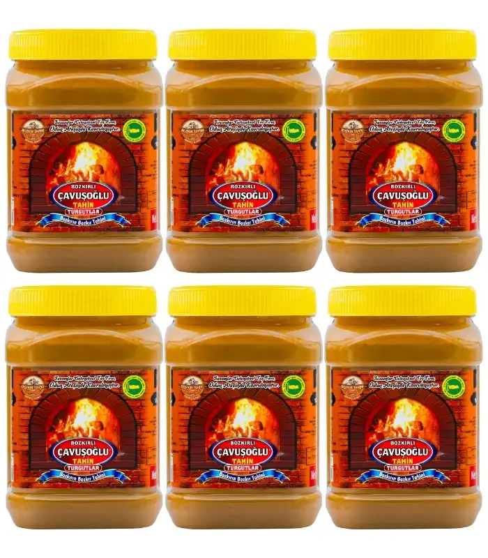 Odun Ateşinde Karafırında Çifte Kavrulmuş Kepekli Bozkır Tahini 930g x 6