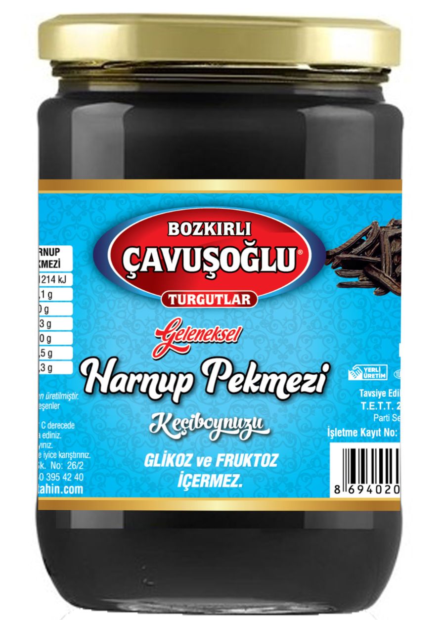 Çavuşoğlu Harnup (Keçiboynuzu) Pekmezi Cam Kavanoz 900g