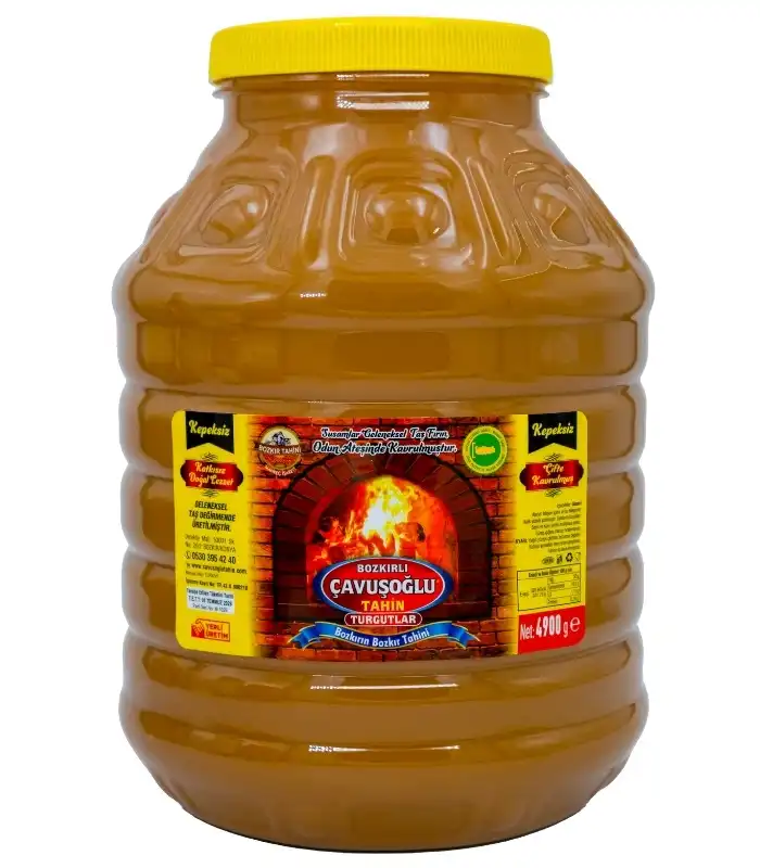 Çavuşoğlu Odun Ateşinde Çifte Kavrulmuş Kepeksiz Bozkır Tahini 4900g