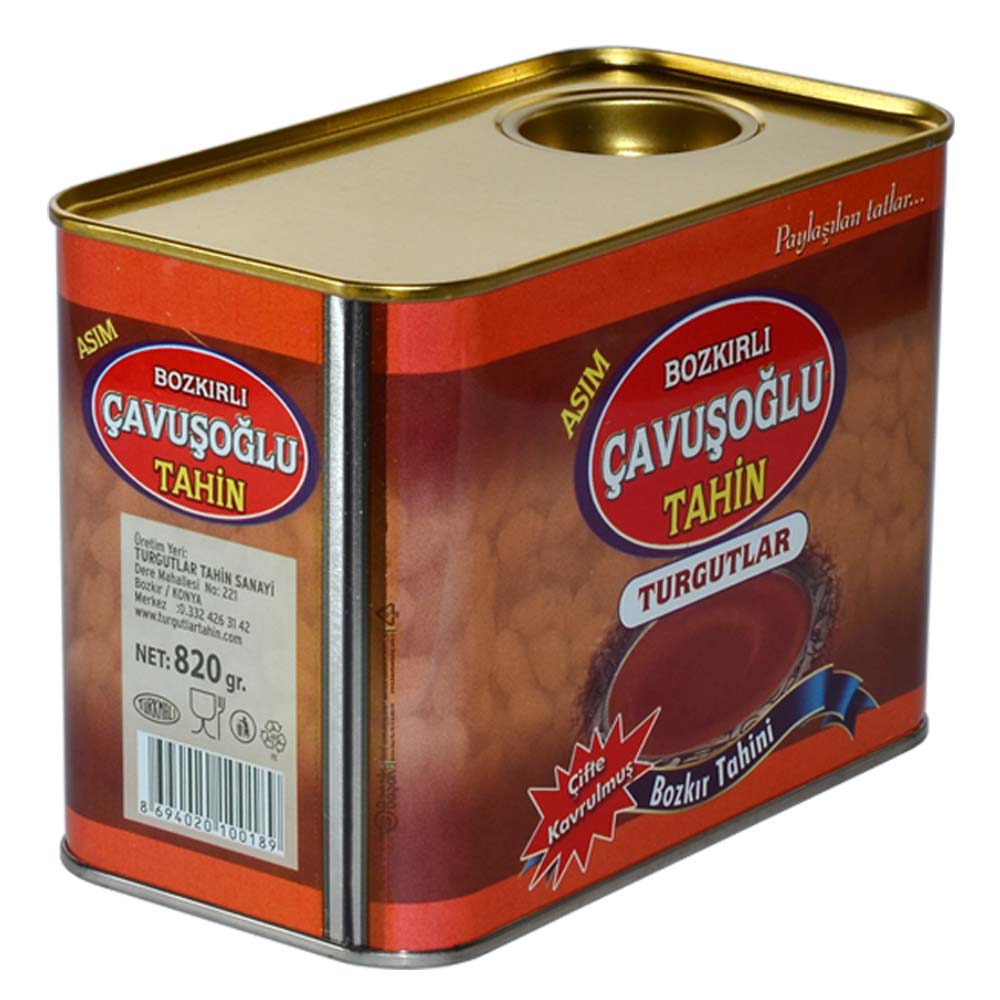 Çavuşoğlu Odun Ateşinde Çifte Kavrulmuş Kepeksiz Bozkır Tahini Teneke 820g