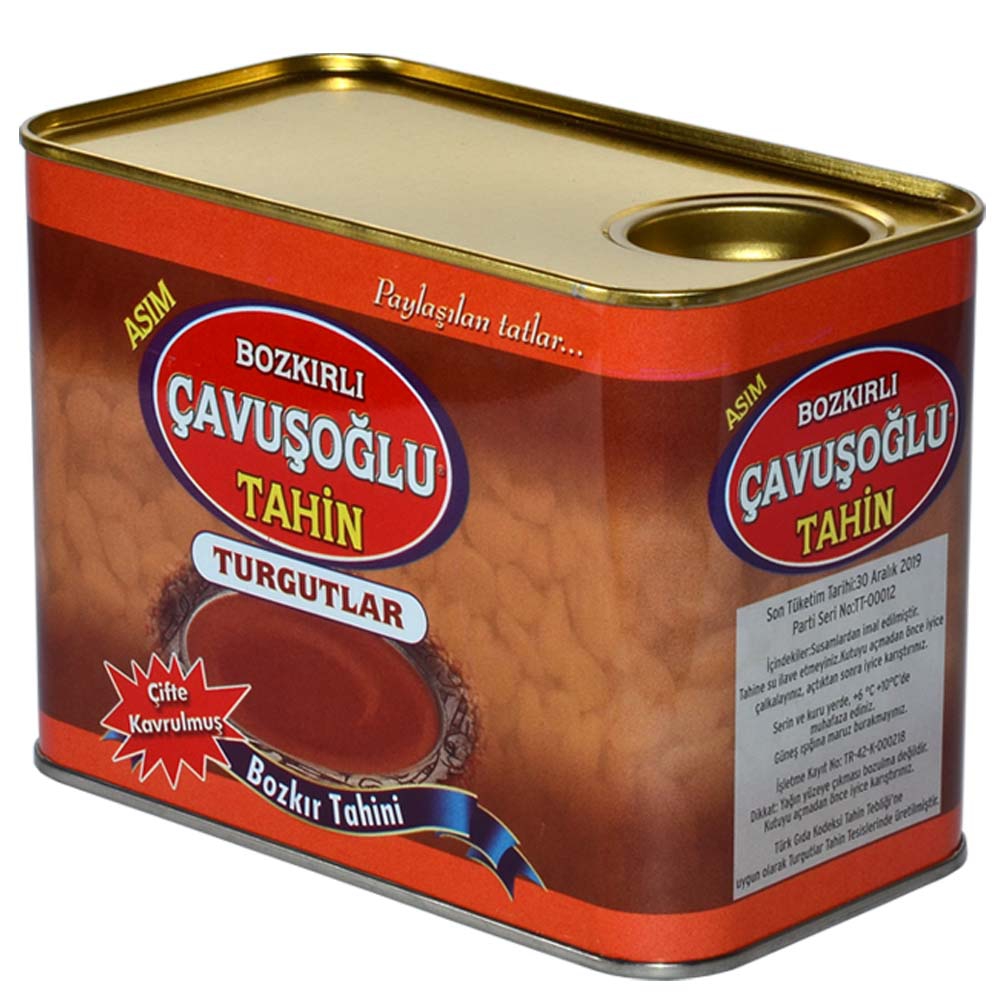 Çavuşoğlu Odun Ateşinde Çifte Kavrulmuş Kepeksiz Bozkır Tahini Teneke 820g