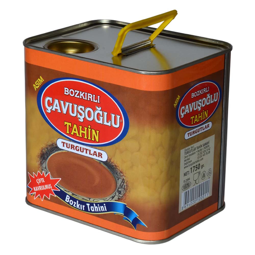 Çavuşoğlu Odun Ateşinde Çifte Kavrulmuş Kepeksiz Bozkır Tahini Teneke 1750g