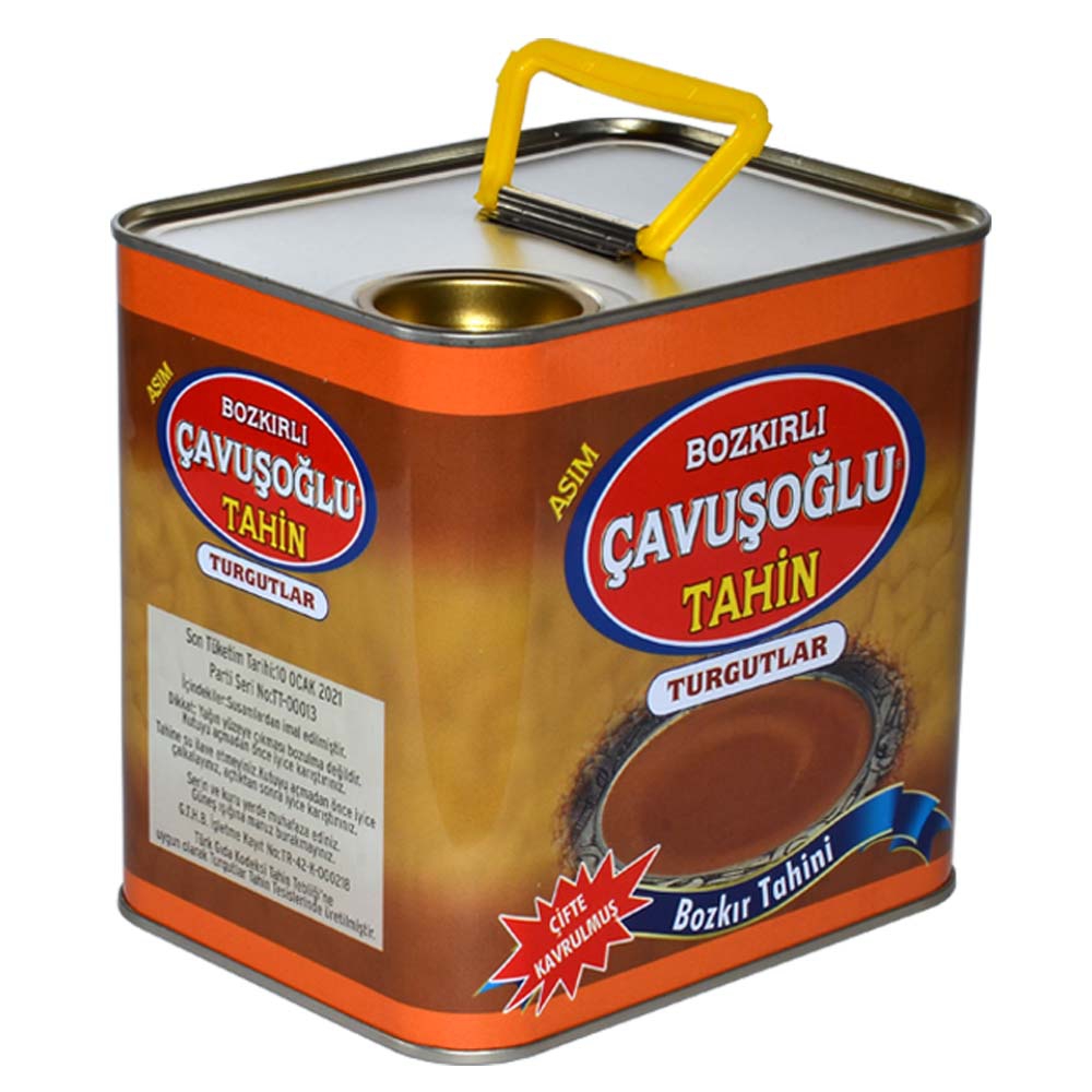 Çavuşoğlu Odun Ateşinde Çifte Kavrulmuş Kepeksiz Bozkır Tahini Teneke 1750g