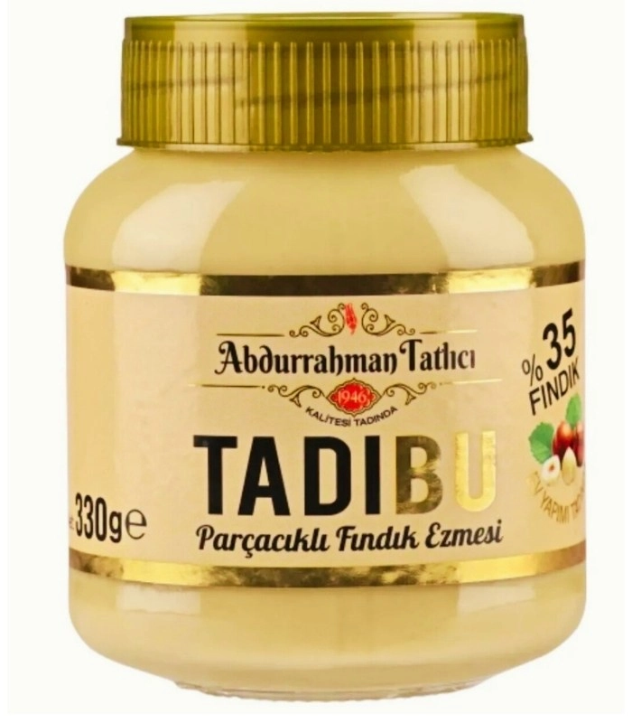 Abdurrahman Tatlıcı Tadıbu Parçacıklı Fındık Kreması 330g