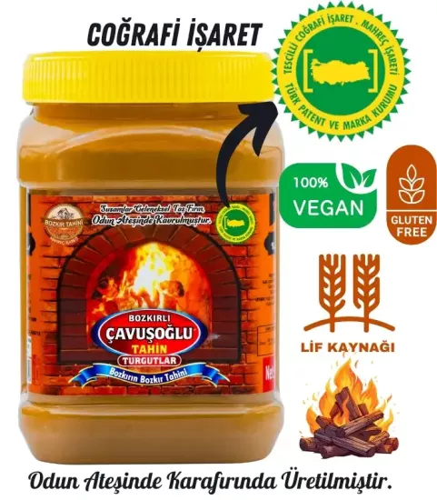 Çavuşoğlu Odun Ateşinde Çifte Kavrulmuş Kepeksiz Bozkır Tahini 930g