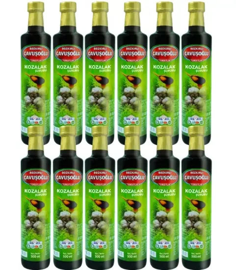 Çavuşoğlu Kozalak Şurubu Servi Kozalağı Şurubu 500ml x 12