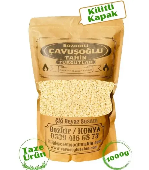 Çiğ Kavrulmamış Beyaz Susam 1000g