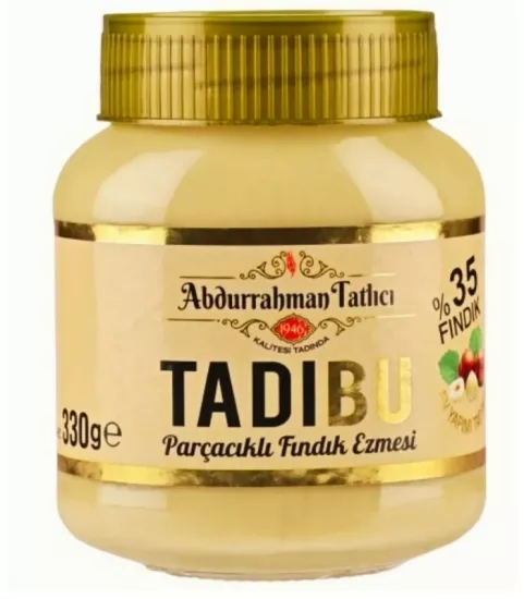 Abdurrahman Tatlıcı Tadıbu Parçacıklı Fındık Kreması 330g