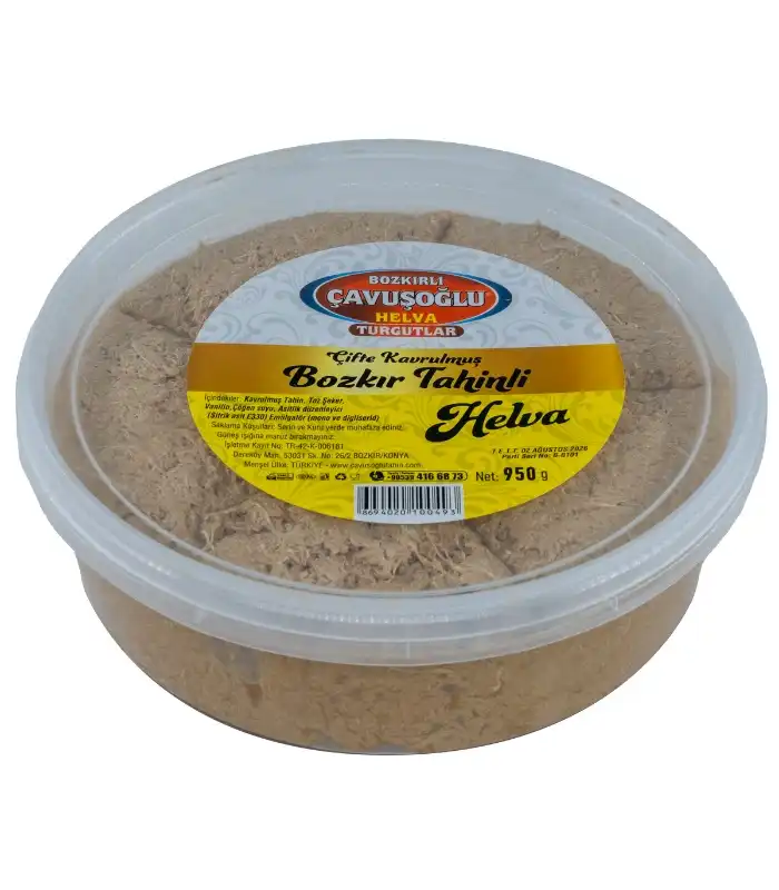 Çavuşoğlu Bozkır Çifte Kavrulmuş Tahinli Helva 950g