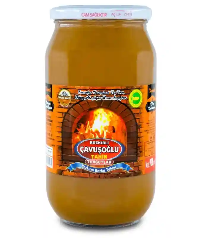 Çavuşoğlu Odun Ateşinde Kepekli Bozkır Tahini Cam Kavanoz 930g