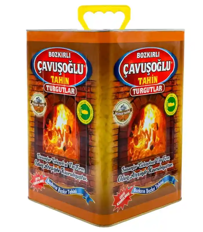 Çavuşoğlu Odun Ateşinde Çifte Kavrulmuş Kepekli Bozkır Tahini Teneke 19 Kg